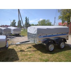 Кремень "Бизнес" двухосный 2.5  на 1.56,борт 50см,толщина борта 1.5мм,с тентом ПВХ