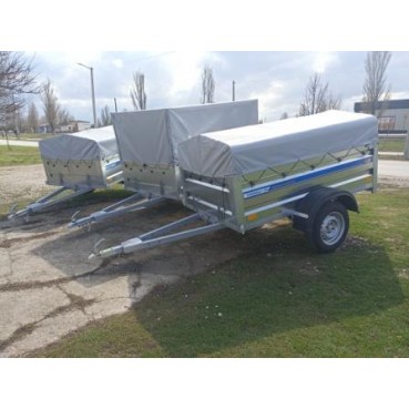 Кремень "Стандарт+" 2м на 1м30 , борт 50см ,в комплекте с тентом ПВХ,на рессорах Ал-ко 4-листовых